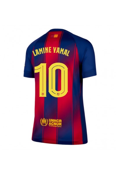 Barcelona Lamine Yamal #10 Jalkapallovaatteet Naisten Kotipaita 2025-26 Lyhythihainen Barcelona Lamine Yamal #10 Jalkapallovaatteet Naisten Kotipaita 2025-26 Lyhythihainen